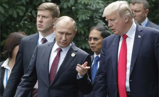 రష్యా అధ్యక్షుడు పుతిన్, అమెరికా అధ్యక్షుడు డొనాల్డ్ ట్రంప్