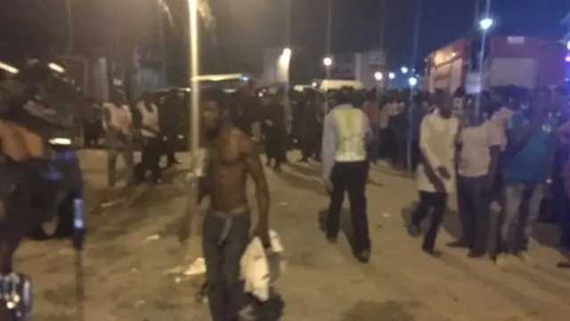 Àwọn ènìyàn níbi ìṣẹ̀lẹ̀ náà