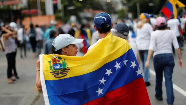 Simpatizantes de Juan Guaidó