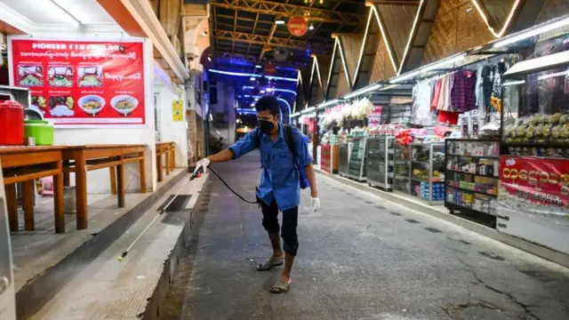 ပိုးသတ်ဆေးတွေဖြန်းပြီးဗိုင်းရပ်စ်ကို ခုခံကာကွယ်နေကြပါတယ်။