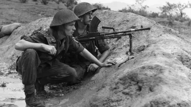 Tropas de Reino Unido durante la Guerra de Corea