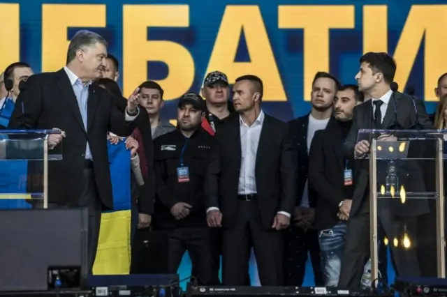 Petro Poroşenko ve Vladimir Zelenskiy