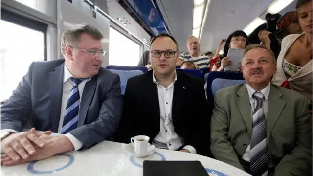 Каськів у поїзді