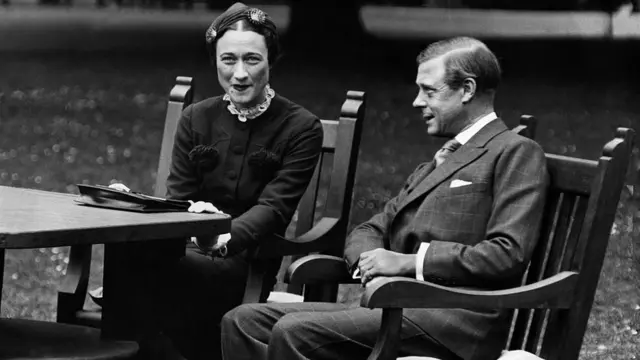 Wallis Simpson y el rey Eduardo VIII.