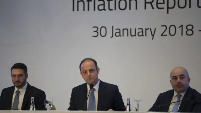 Yeni Merkez Bankası Başkanı Murat Uysal (en sağda), üç yıldır başkan yardımcılığı görevinde bulunuyordu.