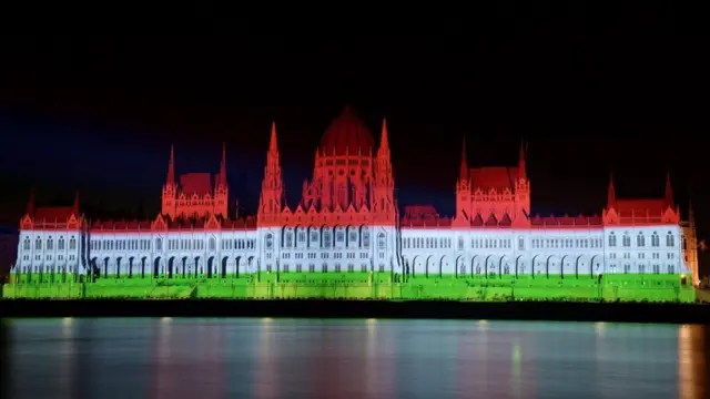 National holiday celebration for Hungary's statehood in Budapest