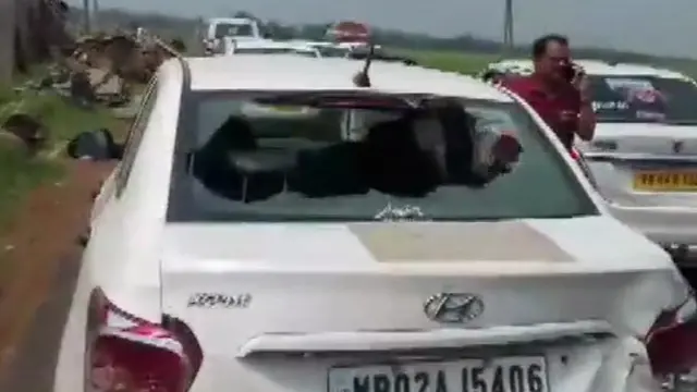 ભાજપના ઉમેદવારની કાર