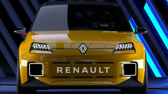آرم جدید رنو اولین بار در کانسپت رنو ۵ نمایش داده شد
