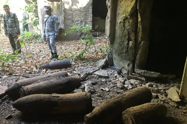 Dépôt d'armes aux Philippines