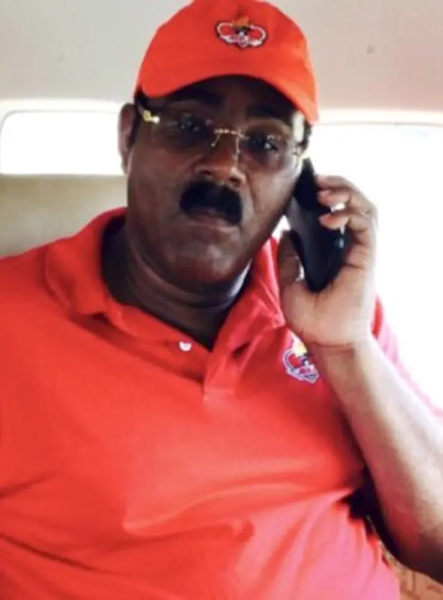 एंटीगा के पीएम गैस्टन ब्राउन