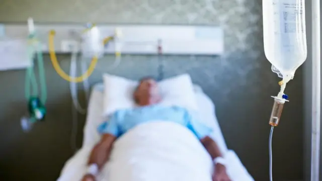 Paciente en un hospital