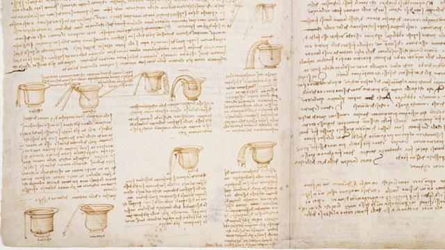 En el Códice Leicester, Da Vinci detalla algunos de los experimentos que llevó a cabo en su laboratorio para poner a prueba sus teorías.