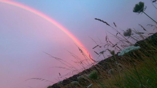 Stunning pink rainbow spotted in the skies over Bristol and beyond -  Bristol Live