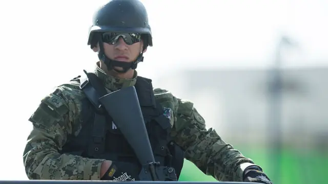 Soldado de la Marina mexicana.