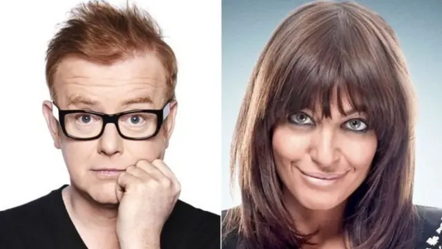 Chris Evans y Claudia Winkleman