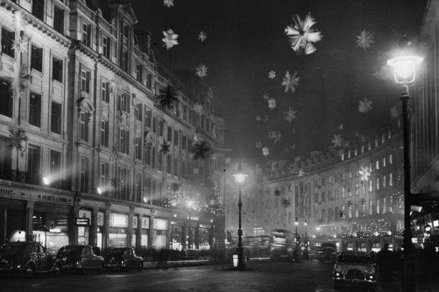 1955年聖誕彩燈——攝政街