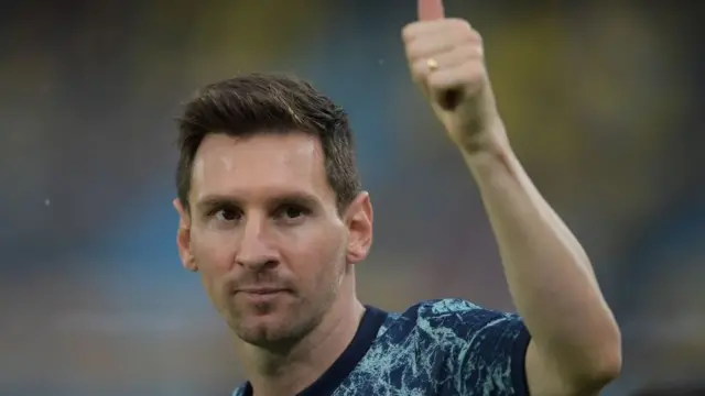 Messi avec l'équipe nationale argentine.
