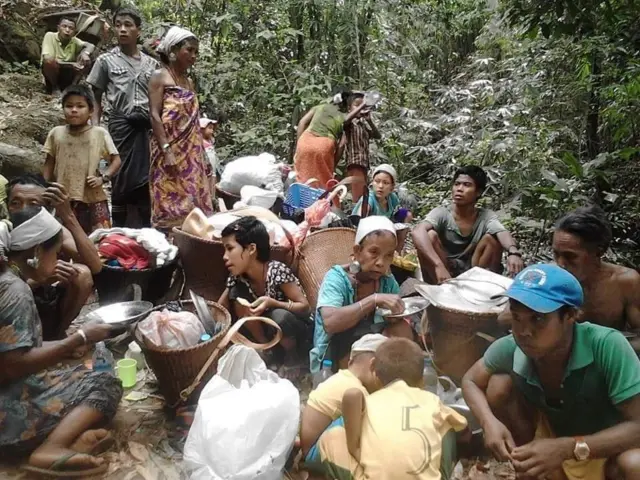 ပလက်ဝအနီးက စစ်ဘေးရှောင်တွေ