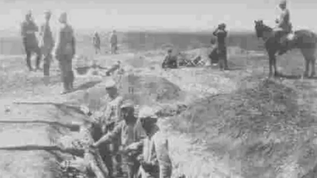 Soldados turcos en sus trincheras en Beersheba (Foto: Dan Gazit/Dominio público)