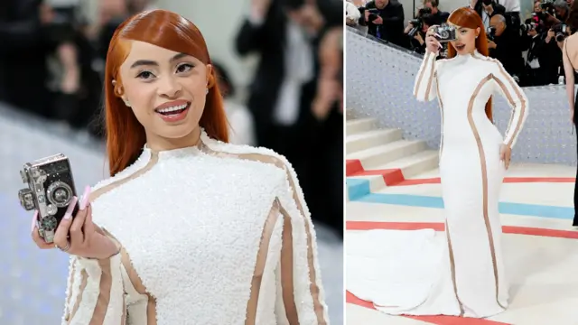 Ice Spice attend The 2023 Met Gala wey Celebrate "Karl Lagerfeld: A Line Of Beauty" for The Metropolitan Museum of Art on May 01, 2023 in New York City