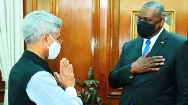 लॉड ऑस्टिन और एस जयशंकर