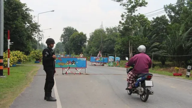 Pos pemeriksaan tentara Thailand