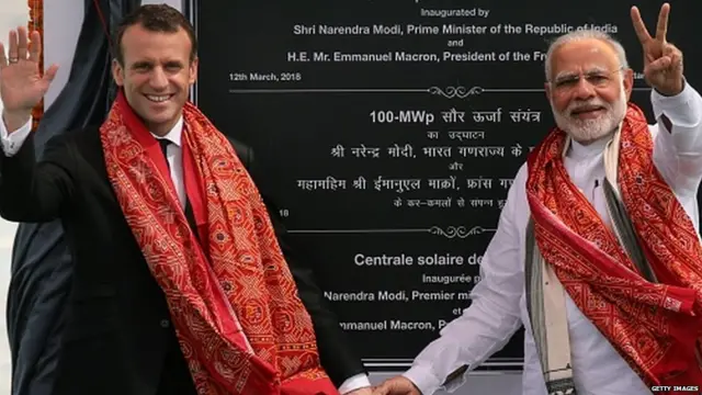 ਇਮੈਨਿਊਲ ਮੈਕਰੋਂ ਅਤੇ ਨਰਿੰਦਰ ਮੋਦੀ