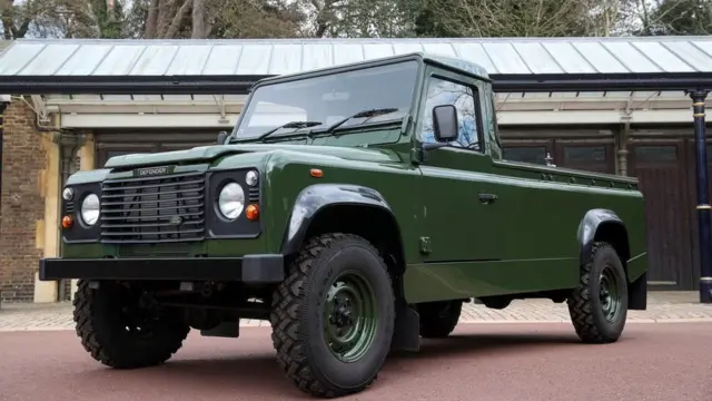 The Defender was made at Land Rover's factory in Solihull in 2003