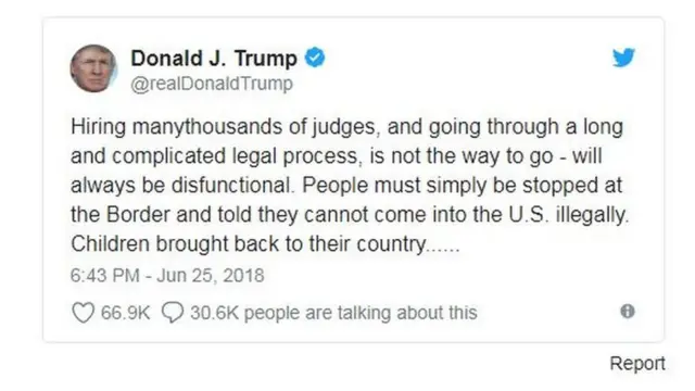 ডোনাল্ড ট্রাম্পের টুইট