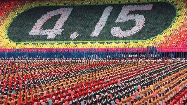 지난 1992년 김일성 탄생일 80주년 기념 행사