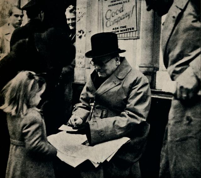 Черчилль та дівчинка