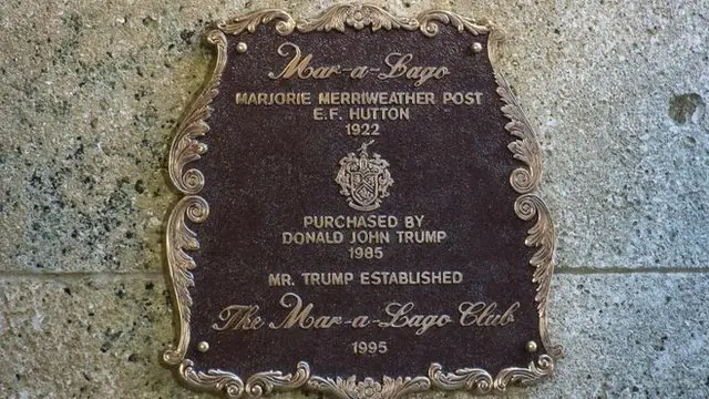 placa de Mar a Lago