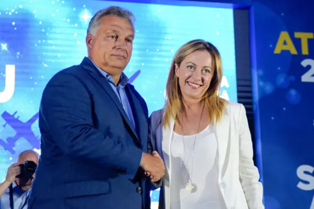 Viktor Orbán e Giorgia Meloni