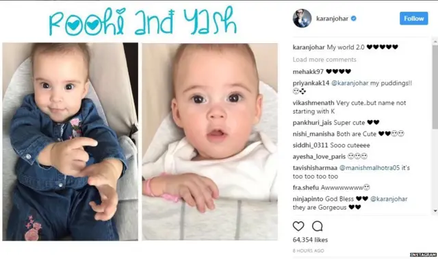 करन जौहर, बच्चे, सरोगेसी, इंस्टाग्राम, शाहरुख खान, तुषार कपूर