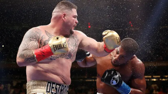 جاشوا تا کنون تنها یک بار به اندی روئیز باخته است