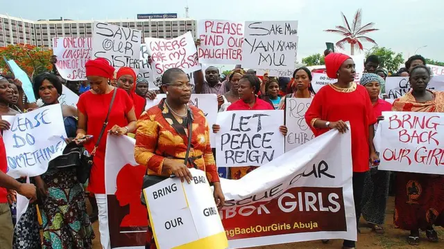Une campagne internationale a été lancée en 2014 pour le retour des filles kidnappées de Chibok.