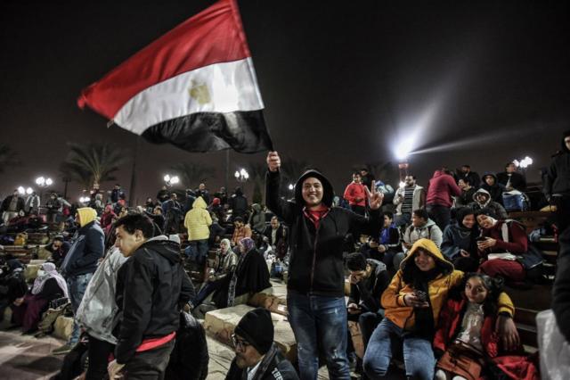 المصريون عبروا عن فرحة كبيرة بالفوز الذي يعزز املهم في استعادة كأس أفريقيا.