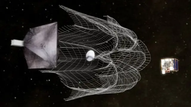 ยานอวกาศจะทดสอบว่าตาข่ายจะสามารจับดาวเทียมขนาดเล็กได้หรือไม่