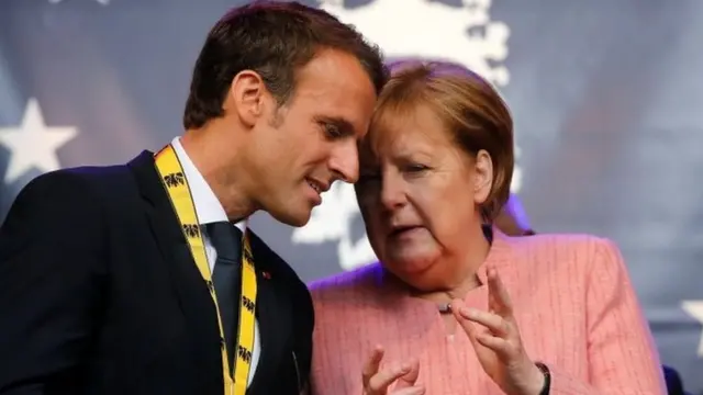 ఎమ్మాన్యుయేల్ మేక్రాన్, ఎంగెలా మేర్కెల్
