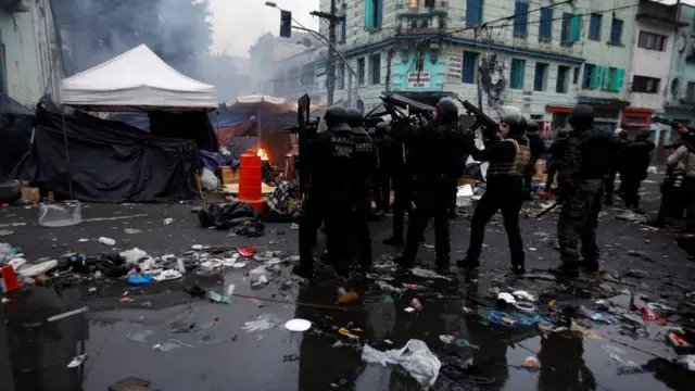Ação policial na Cracolândia no dia 21 de maio de 2017