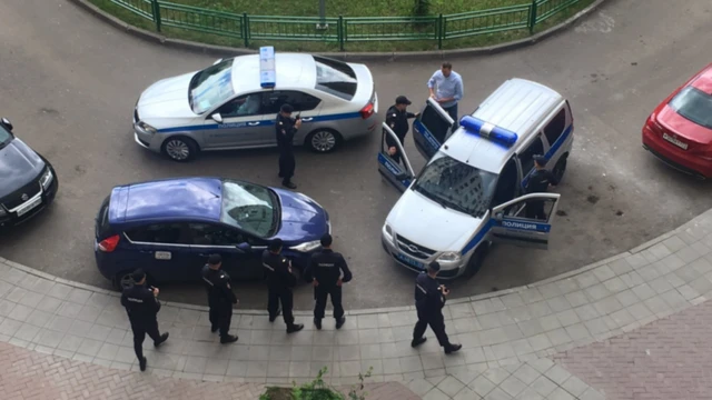 An image shared on Twitter appears to show Alexei Navalny being detained by authorities