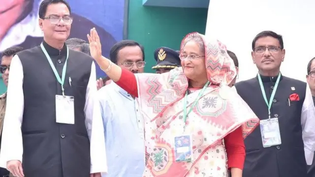 শেখ হাসিনার সাথে সৈয়দ আশরাফুল ইসলাম ও নতুন সাধারণ সম্পাদক ওবায়দুল কাদের