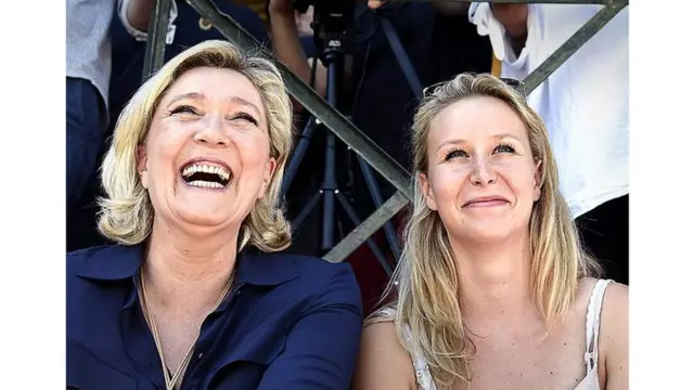 Marine Le Pen and Marion Marechal Le Pen in 2016