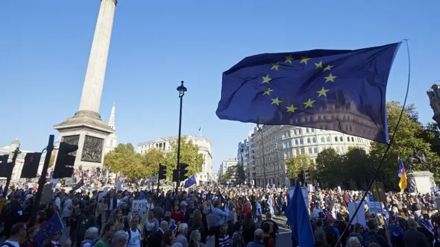 шествие за второй референдум в Лондоне в октябре-2018