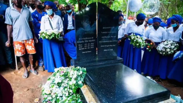 Burial service for Israella Bushiri