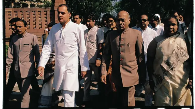 రాజీవ్ గాంధీతో పీవీ నరసింహారావు