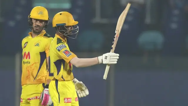 गायकवाड़ ने 75 रनों की पारी खेली