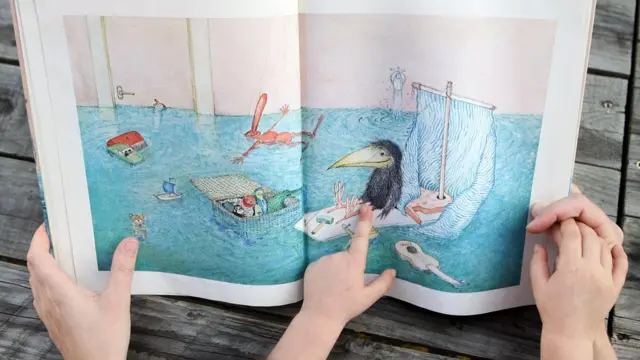 Drawings in a text book