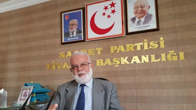Saadet Sivas İle Başkanı Abdullah Çetinkaya