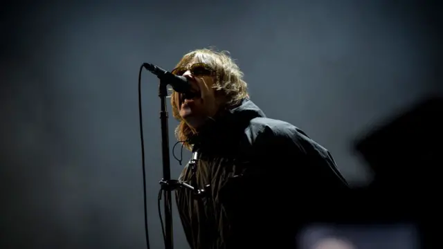 Liam Gallagher durante su presentación en el Festival de Isla de Wight, Inglaterra.